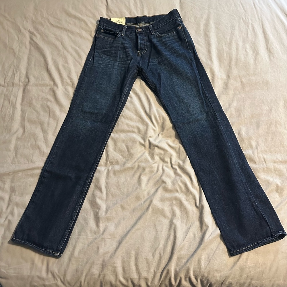 Vintage Hollister Co. “The Hollister Slim Straight” Dark Denim Jeans